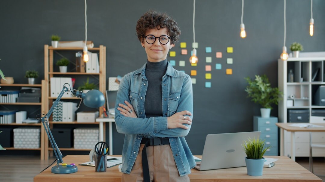 small business owner at desk
